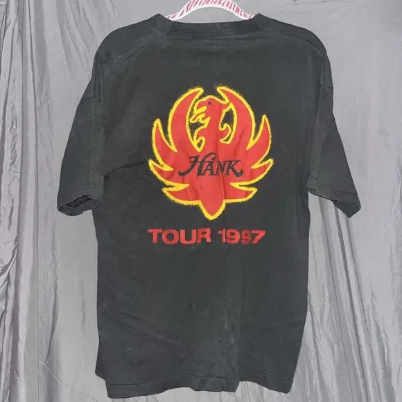 Hank Williams Jr. single stitch TOUR 97 T-Shirt XL no holes Great cond - Picture 7 of 10